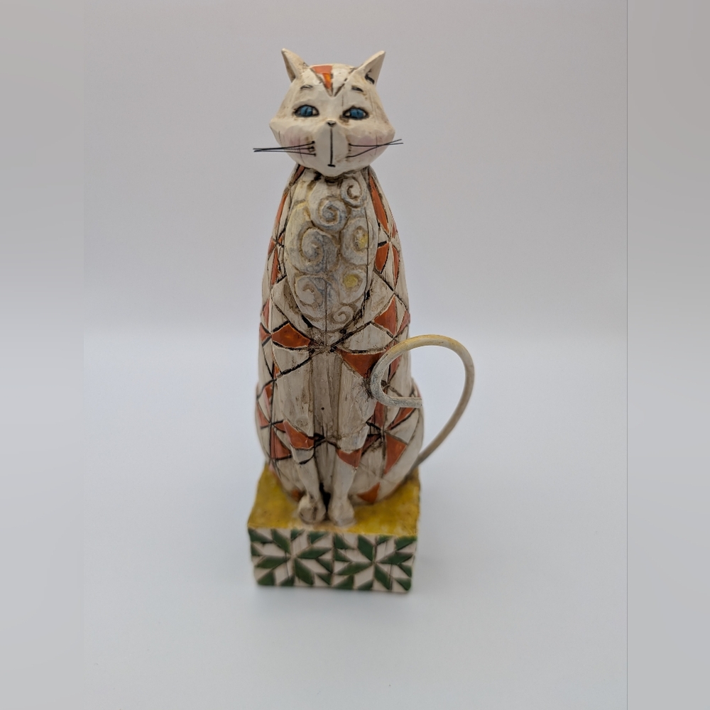 Jim Shore Orange and Cream Cat Figurine